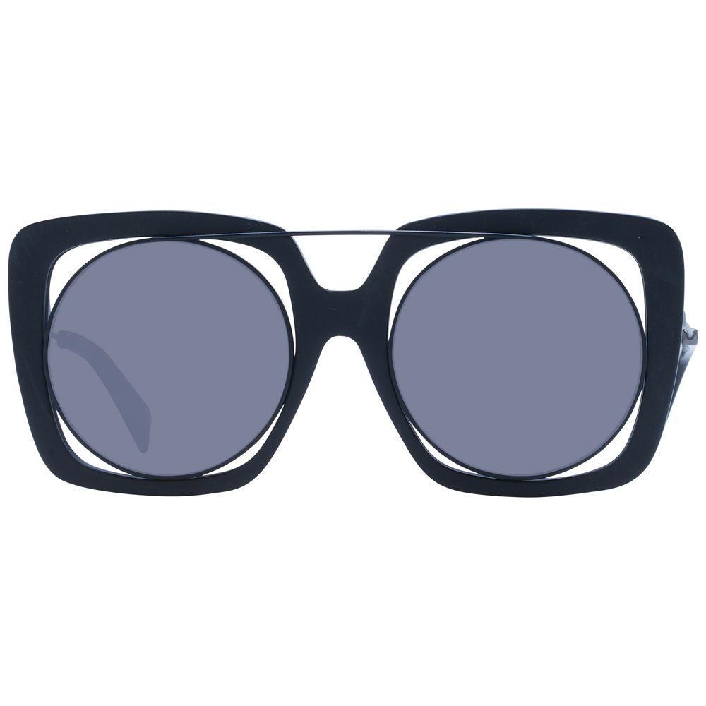 Yohji Yamamoto Black Unisex Sunglasses YO-1058024