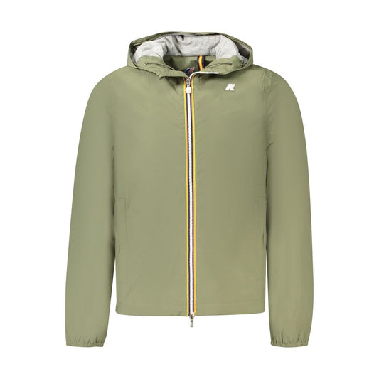 K-WAY Green Nylon Jackets & Coat