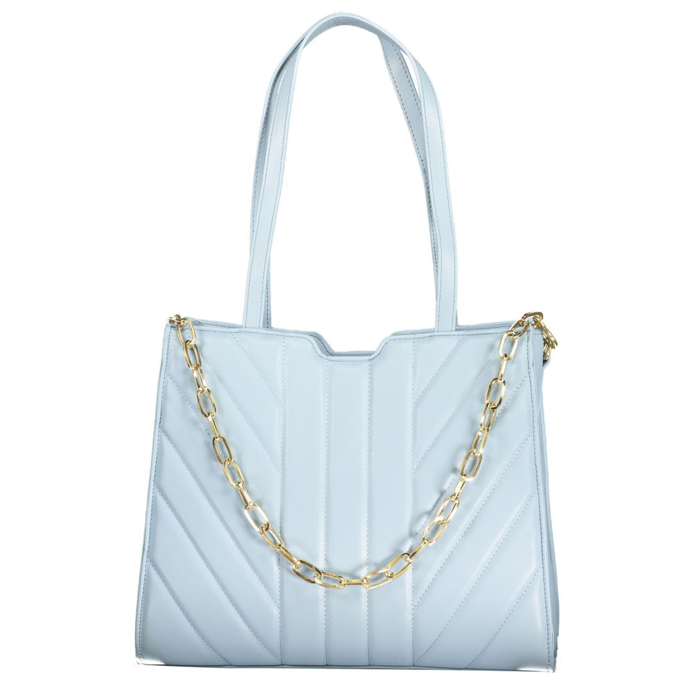 Front view with bag zipped and handles upright.
