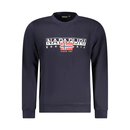 Napapijri Blue Cotton Sweatshirt