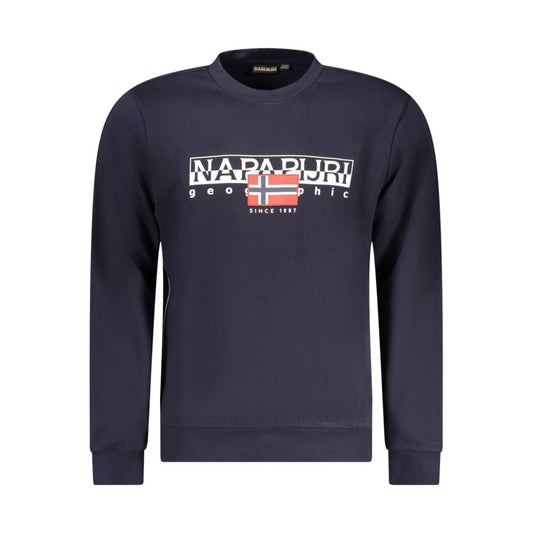 Napapijri Blue Cotton Sweatshirt