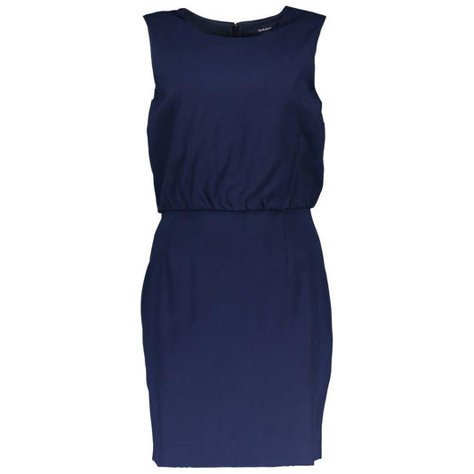 Gant Blue Viscose Dress GA-3813-44