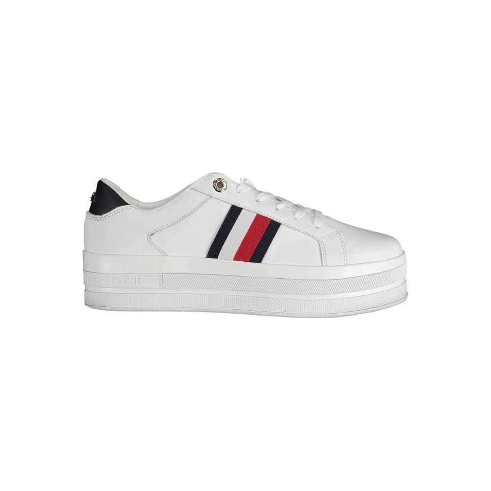 Tommy Hilfiger White Polyester Sneaker