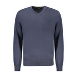 Hugo Boss Blue Cotton Sweater BO-33093-S
