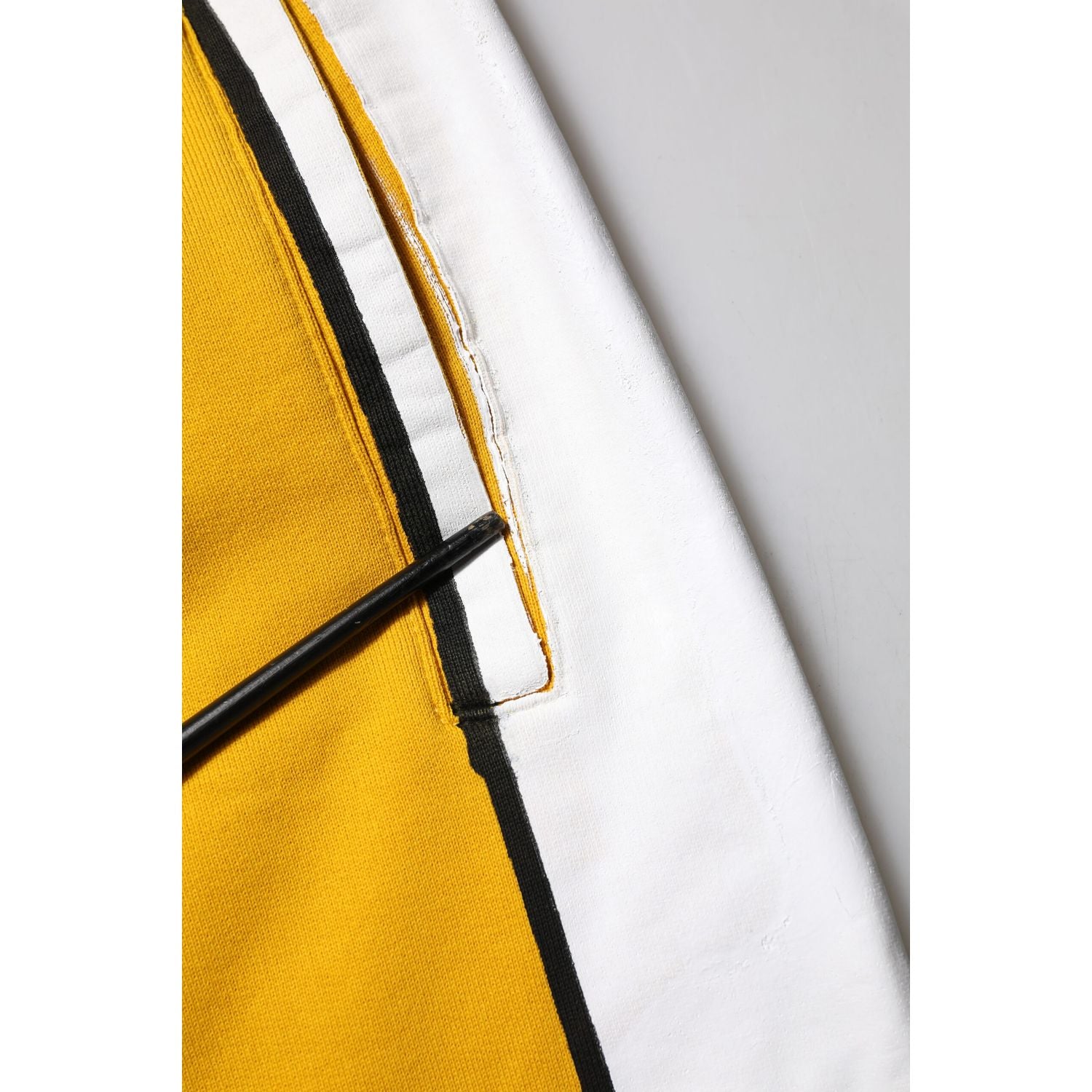 Dolce & Gabbana Yellow Cotton Logo Drawstring Jogger Sweatpants Pants