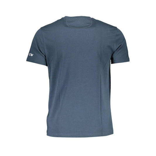 La Martina Blue Cotton T-Shirt LA-13270-M