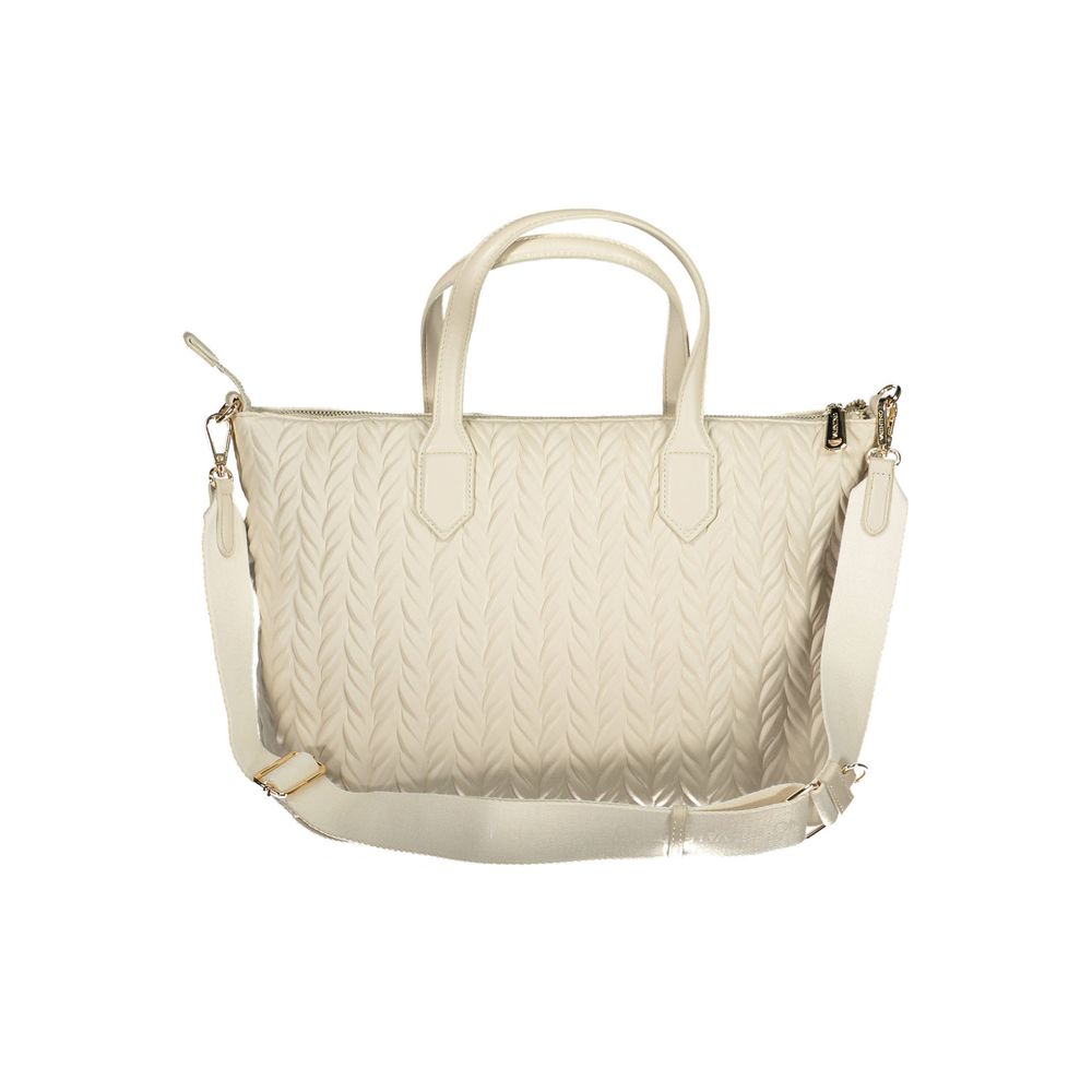 Mario Valentino White Polyethylene Handbag