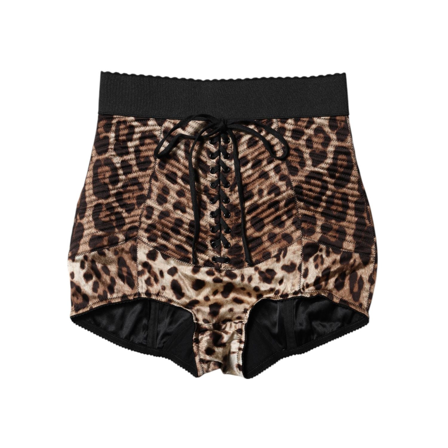 Dolce & Gabbana Brown Leopard High Waist Hot Pants Shorts