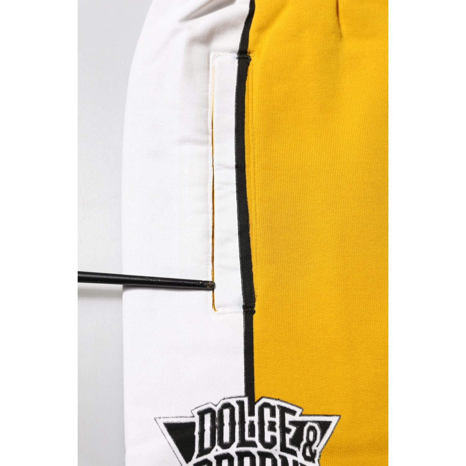 Dolce & Gabbana Yellow Cotton Sweatpant Jogger Trouser Pants