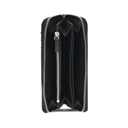 Valentino Garavani Black Calf Leather Bos Taurus Wallet