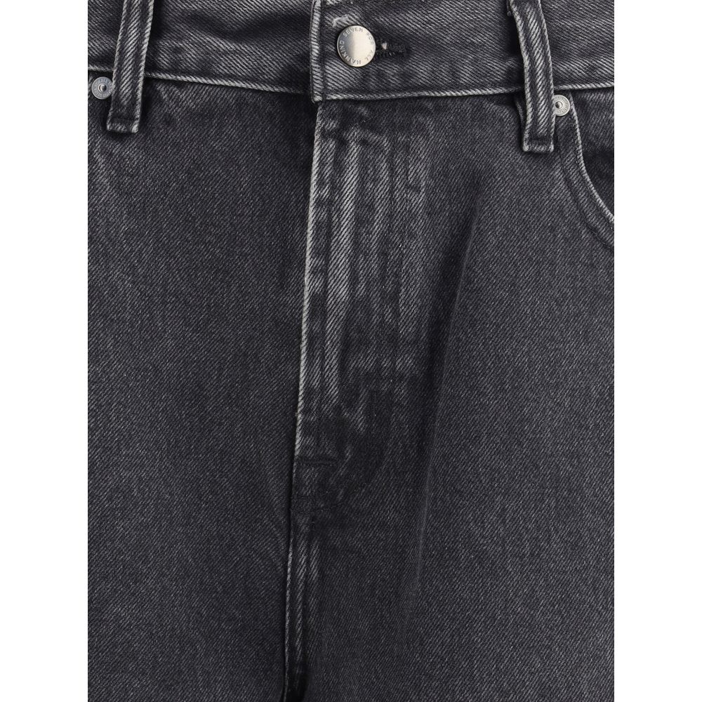 7FOR Black Cotton Bermuda Shorts