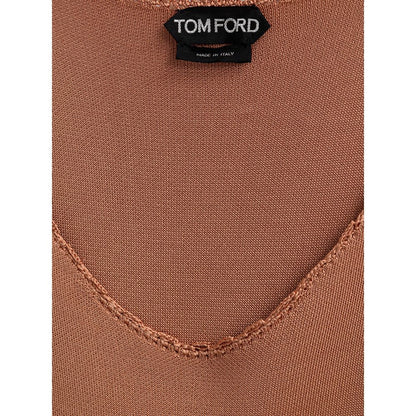 Tom Ford Orange Viscose Long Dress