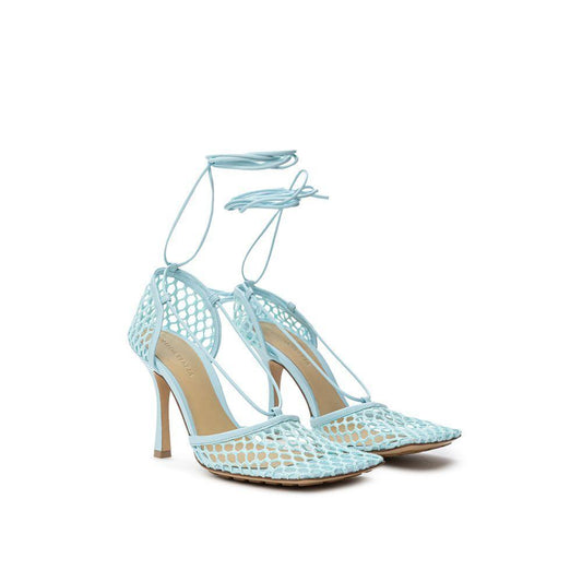 Bottega Veneta Blue Fabric And Leather Sandal BO-935520051436-EU39.5/US9.5