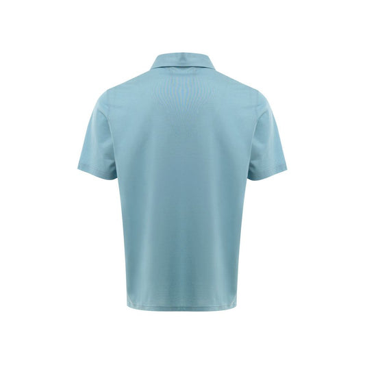 Gran Sasso Blue Cotton Polo Shirt GR-944420051436-IT50 | L