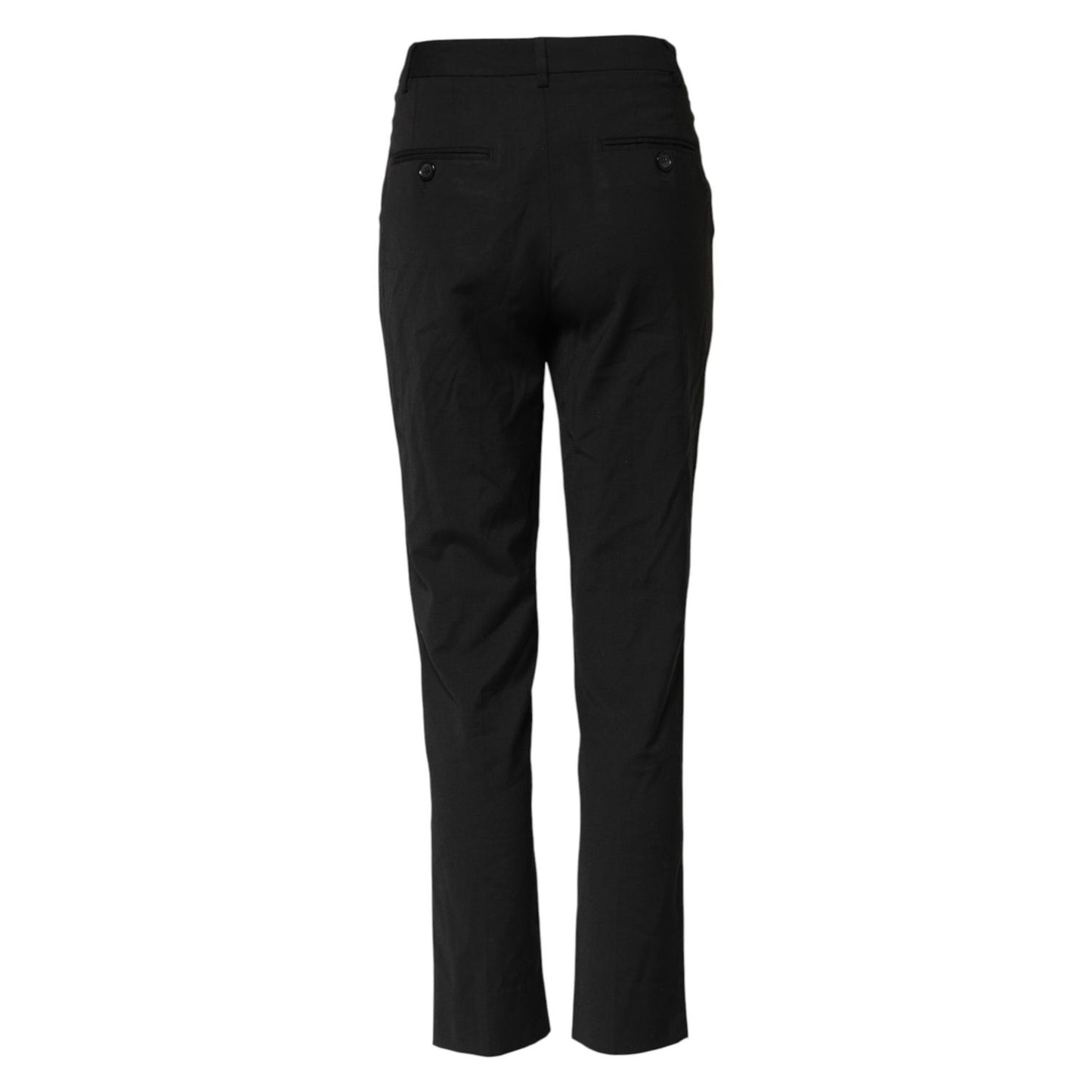 Dolce & Gabbana Black STAFF High Waist Tapered Pants