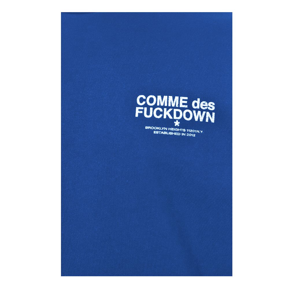Comme Des Fuckdown Blue Cotton Sweatshirt
