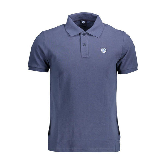 North Sails Blue Cotton Polo Shirt NO-12548-M