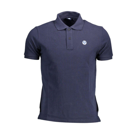 North Sails Blue Cotton Polo Shirt NO-12546-L
