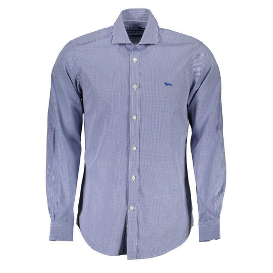 Harmont & Blaine Blue Cotton Shirt HA-14228-XXL