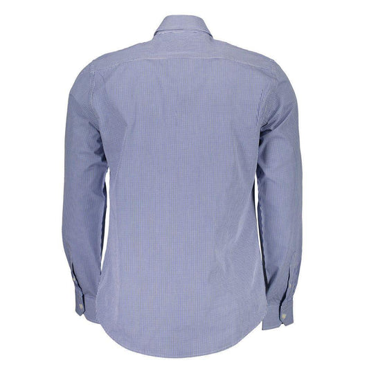 Harmont & Blaine Blue Cotton Shirt HA-14228-XXL