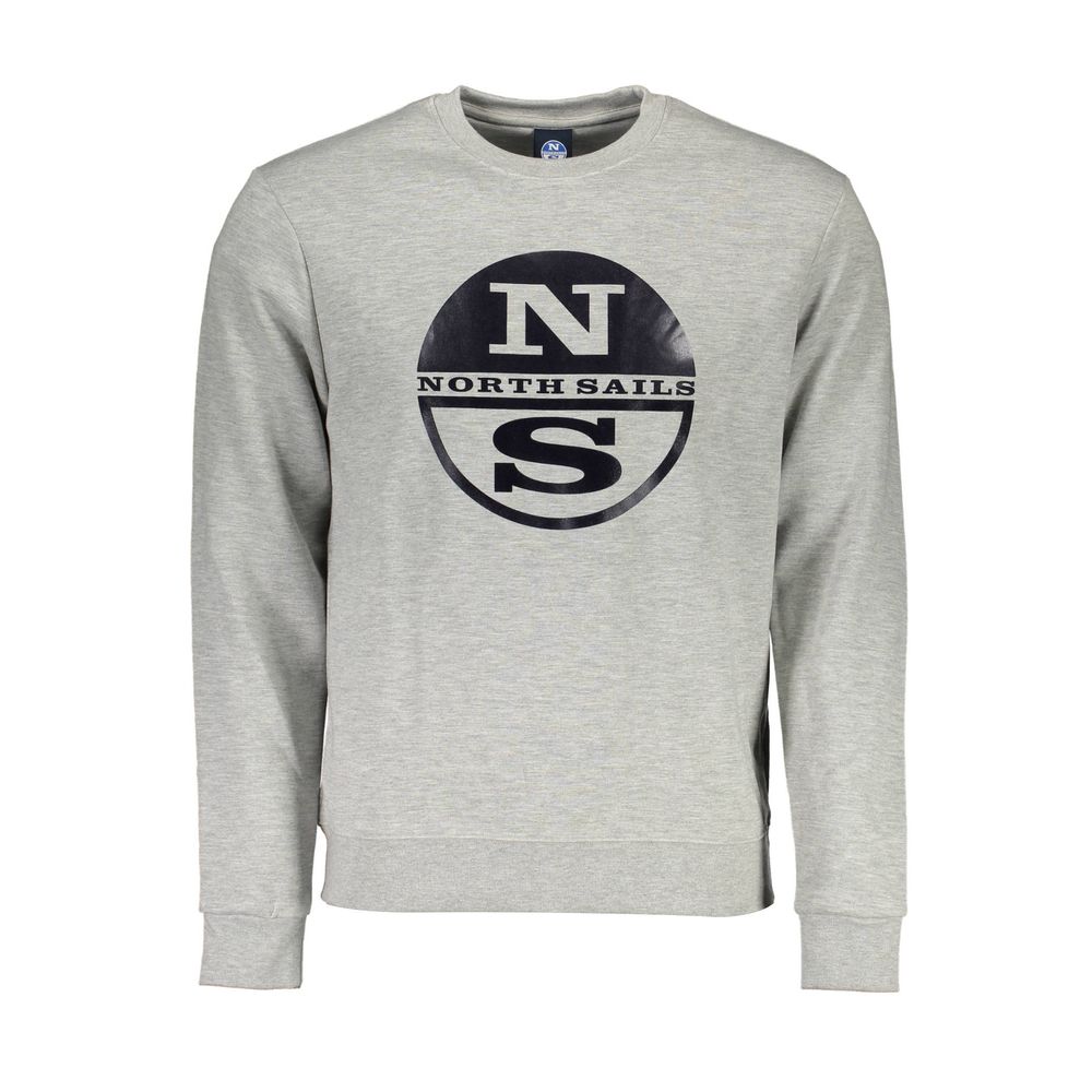 North Sails Gray Cotton Sweatshirt