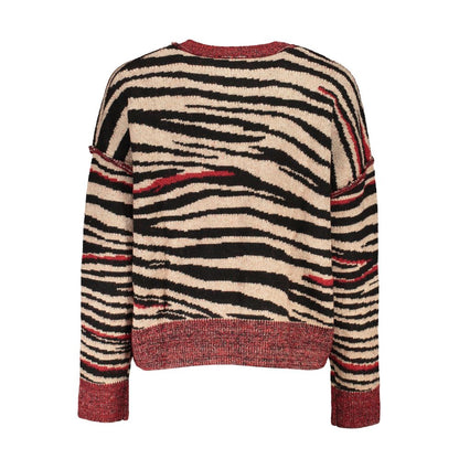 Desigual Red Fabric Sweater