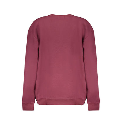 Cavalli Class Purple Cotton Sweatshirt