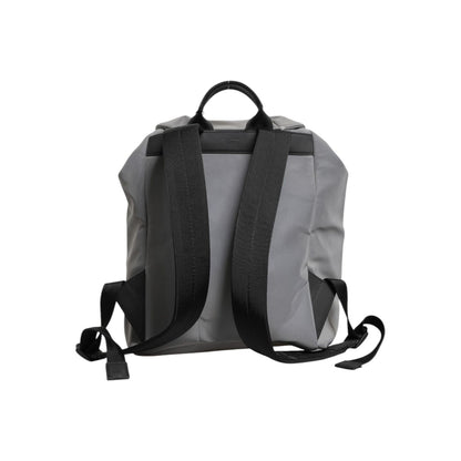 Dolce & Gabbana Gray Palermo Reflector Buckles Drawstring Backpack Bag