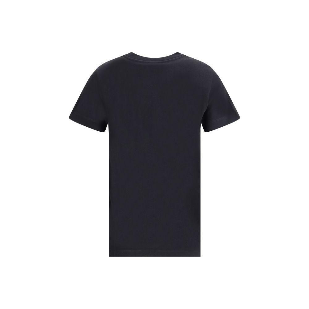 PINKO Black Cotton T-Shirt