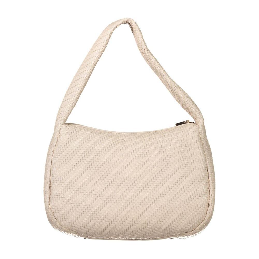 Front view with bag zipped and handles upright.