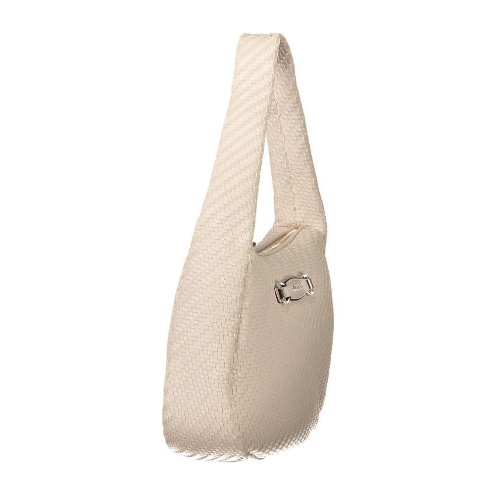 Front view with bag zipped and handles upright.
