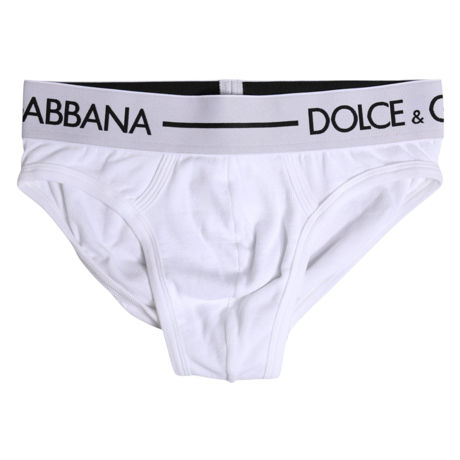 Dolce & Gabbana White Cotton Stretch Regular Brief Underwear