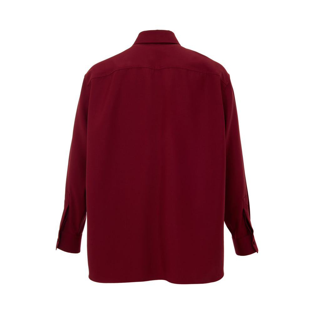 Gucci Bordeaux Wool Shirt GU-984820051448-IT48 | M