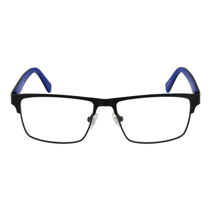 Guess Black Metal Glasses (Frames) full-rim style with demo lenses and browline design for men