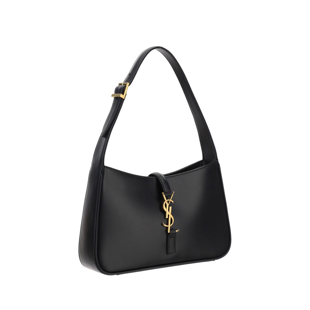 Saint Laurent Black Calf Leather Bos Taurus Shoulder Bag