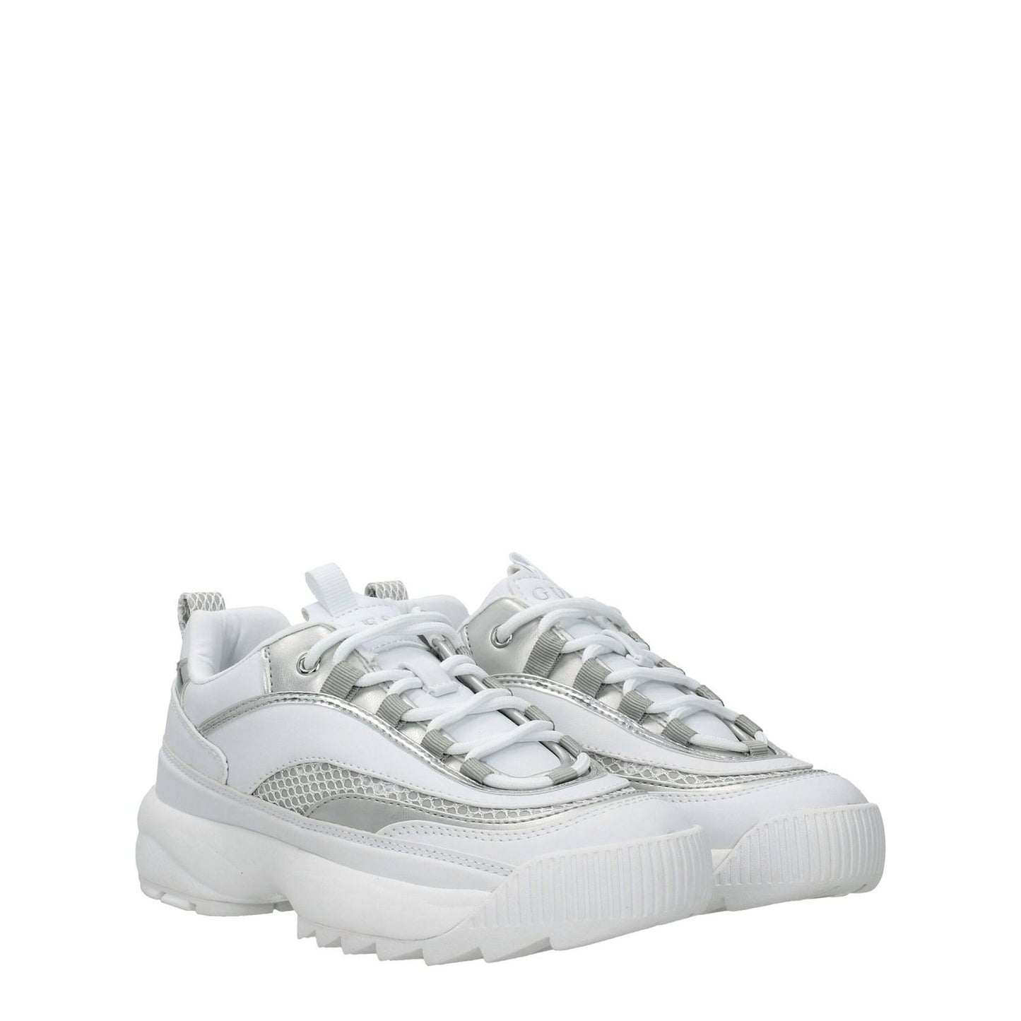 Guess White Polyethylene Chunky Sneakers