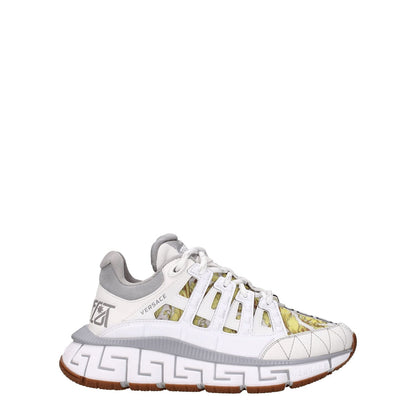 Versace White Leather Athletic Sneakers 1728,75667636384,Athletic - Sneakers - Shoes,EU37.5/US7.5,EU38.5/US8.5,New with tags,Shoes,Sneakers - Shoes,Versace,White,Women