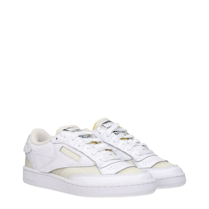 Maison Margiela White Fabric Low Top Sneakers