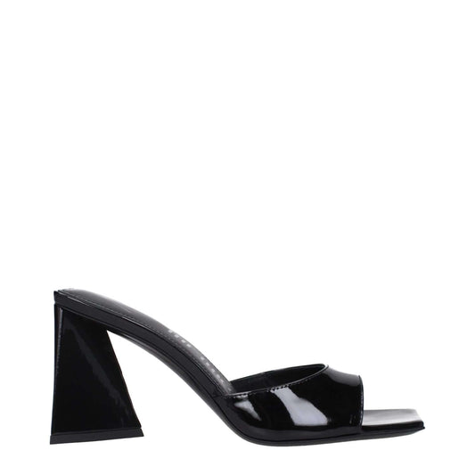 The Attico Black Leather Stiletto Heel Sandals 1728,75667636384,Black,EU36/US6,EU38.5/US8.5,EU39/US9,New with tags,Sandals - Shoes,Shoes,Stiletto Heels - Sandals - Shoes,The Attico,Women