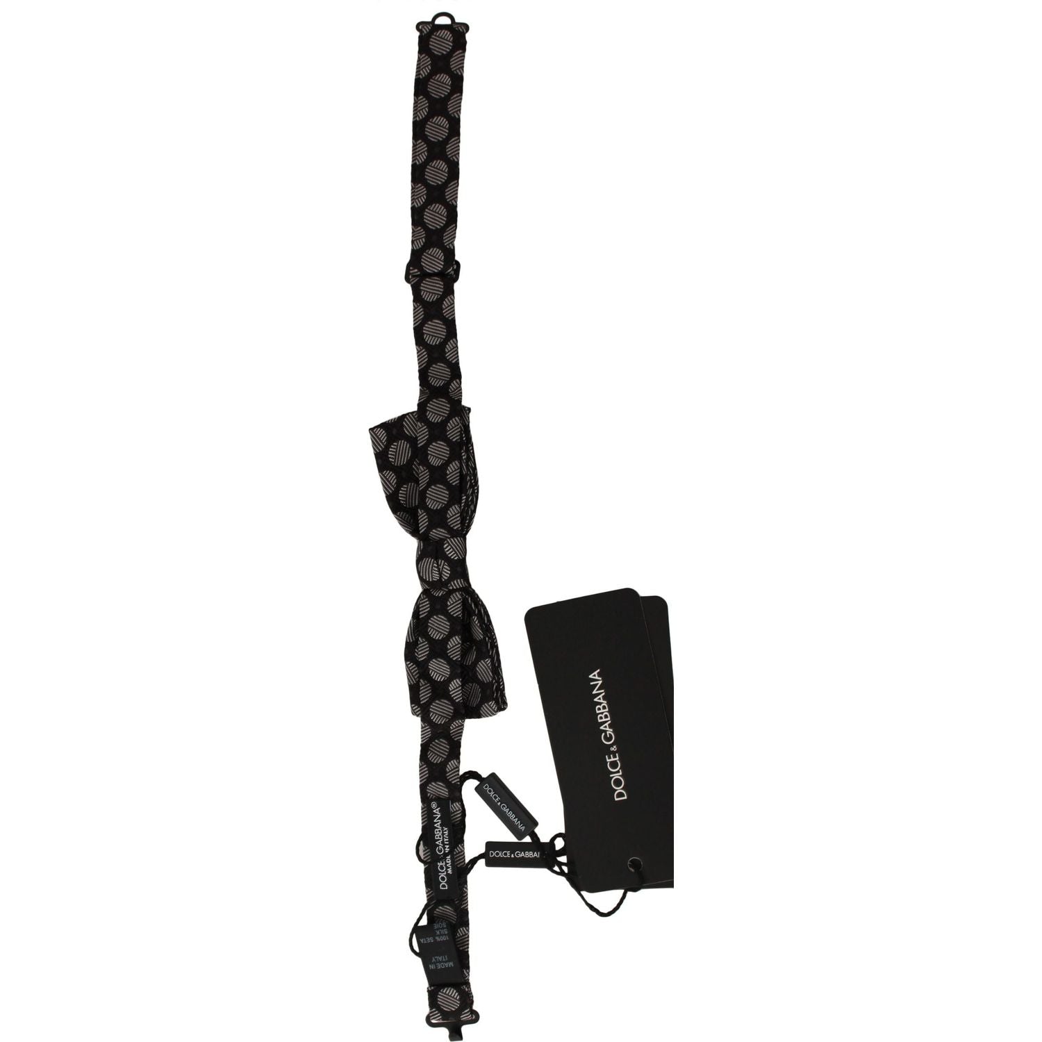 Dolce & Gabbana Brown Silk Polka Dot Jacquard Men  Bow Tie Papillon