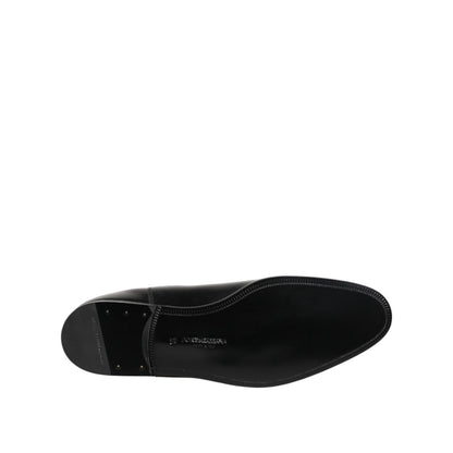 Dolce & Gabbana Black Chelsea Slip On Mid Calf Boots Shoes