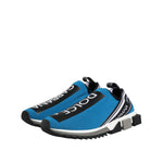 Dolce & Gabbana Blue Logo Low Top Sorrento Men Sneakers Shoes