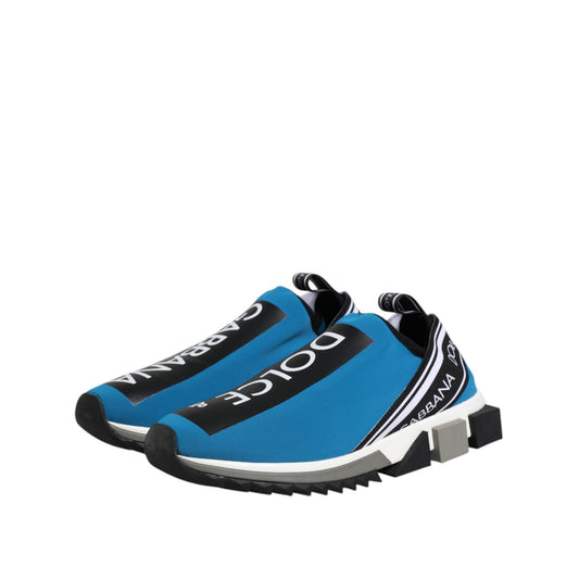 Dolce & Gabbana Blue Logo Low Top Sorrento Men Sneakers Shoes