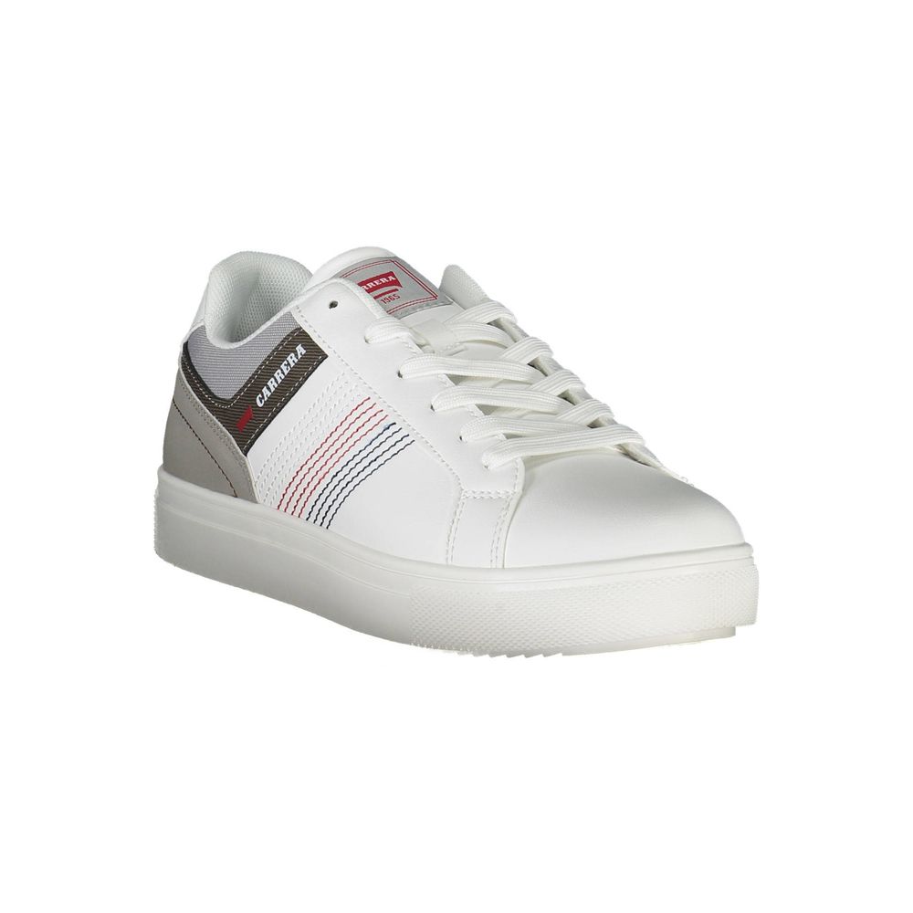 Carrera White Polyester Sneaker