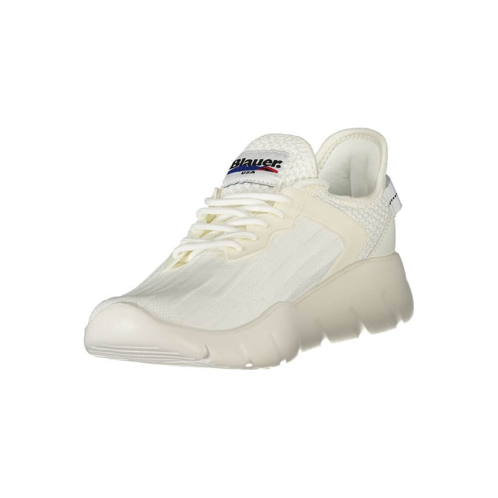 Blauer White Polyester Men Sneaker
