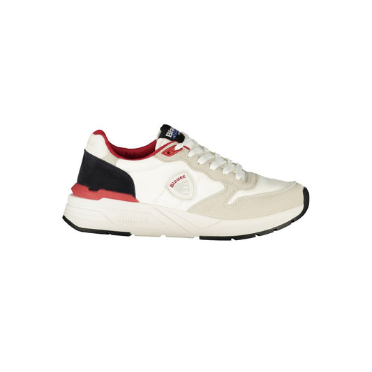 Blauer White Polyurethane Men Sneaker 1728,67403481248,Athletic - Sneakers - Shoes,Blauer,EU41/US8,EU43/US10,EU44/US11,EU45/US12,EU46,Men,New with tags,Shoes,Sneakers - Shoes,White