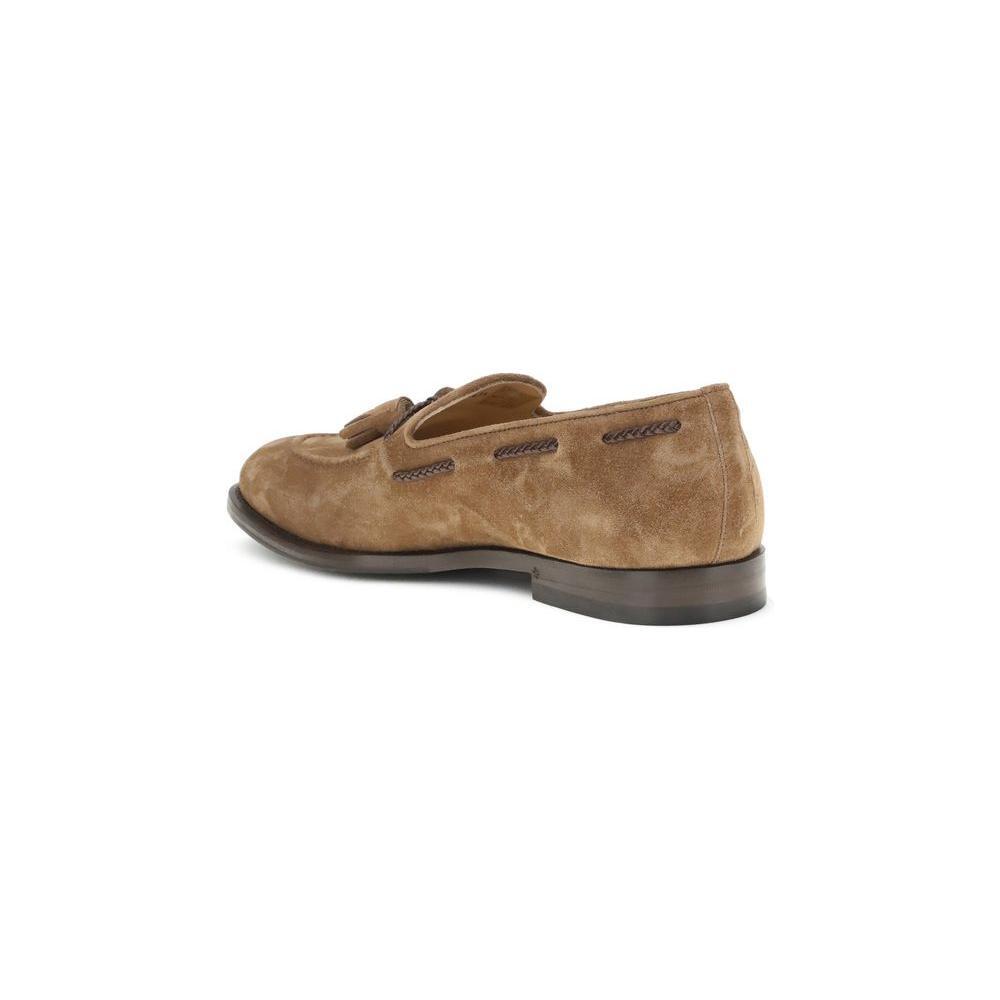 Brunello Cucinelli Suede Loafers BR-MZUPEAU713C8831-EU43.5/US10.5