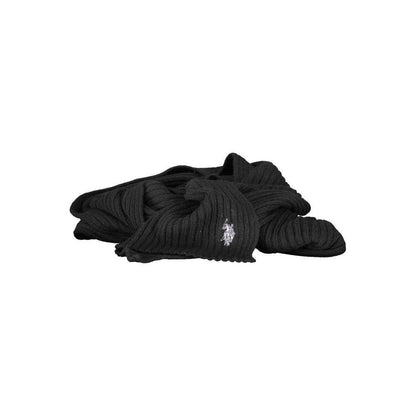 U.S. POLO ASSN. Black Wool Scarf