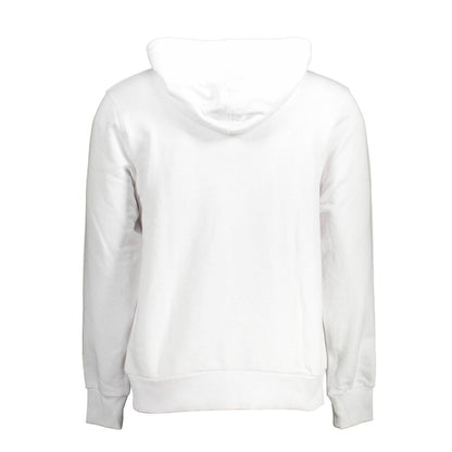 Cavalli Class White Cotton Sweatshirt