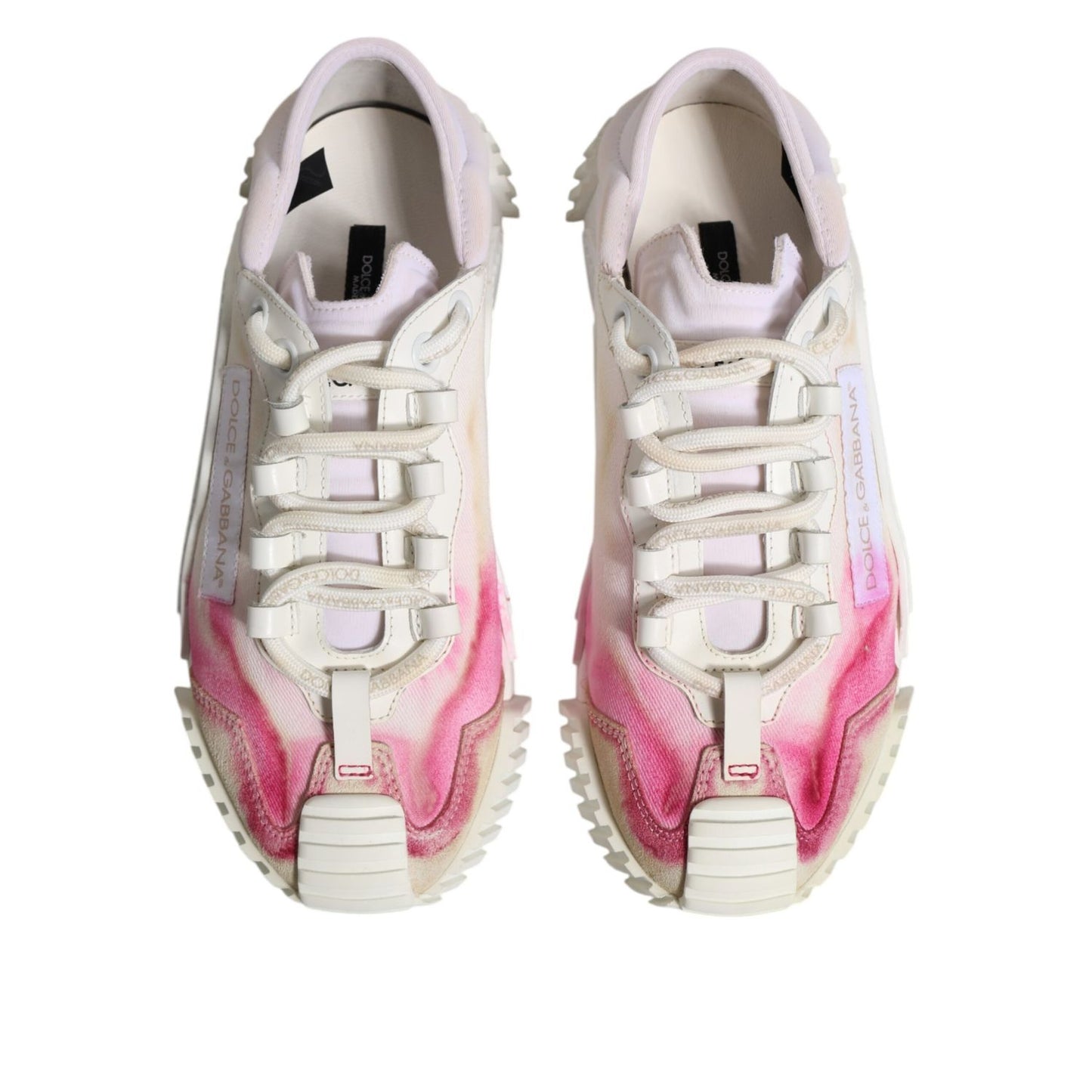 Dolce & Gabbana White NS1 Lace Up Low Top Sneakers Shoes